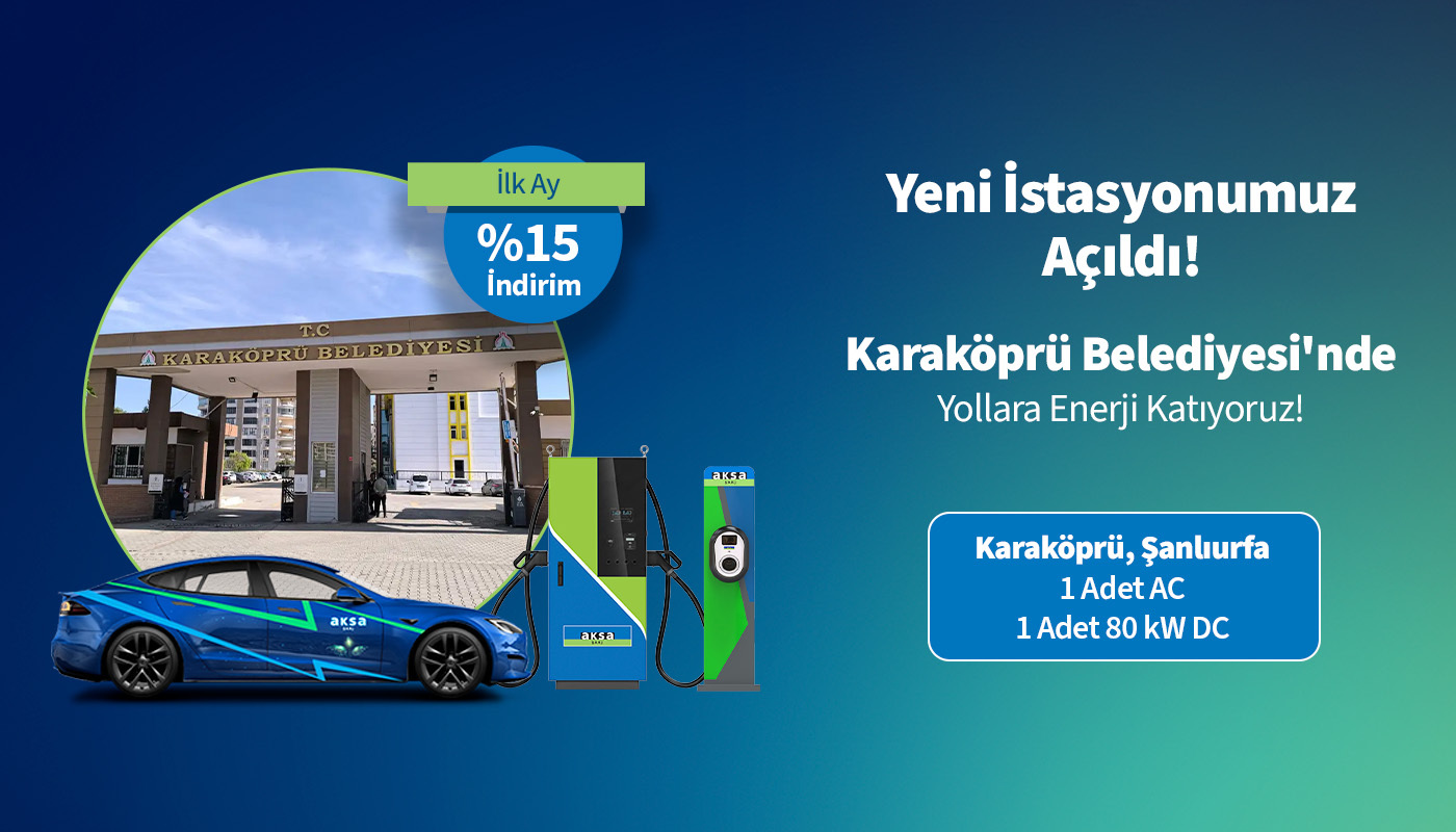 Karaköprü Belediyesi’nde Şarj Hizmetimiz Başladı!